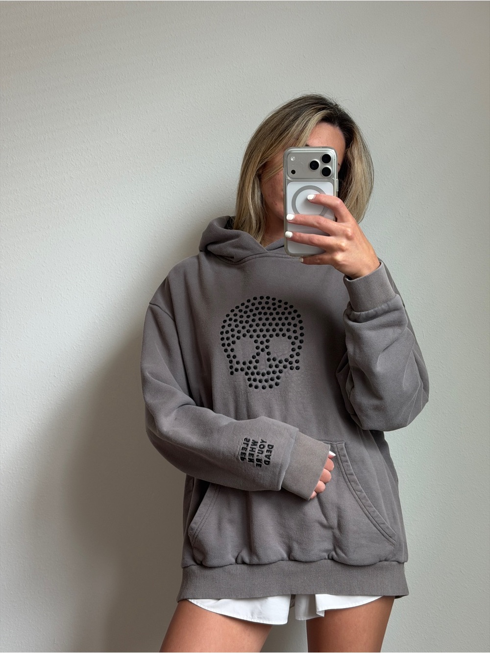 Oversized “sleep when you’re dead” Hoodie Sweatshirt - Women's